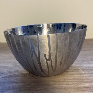 Michael Aram Silver etched lives nuts Decorative Bowl